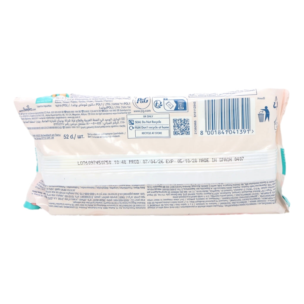 Pampers Baby Wipes Sensitive Mega Pack (12x52s)