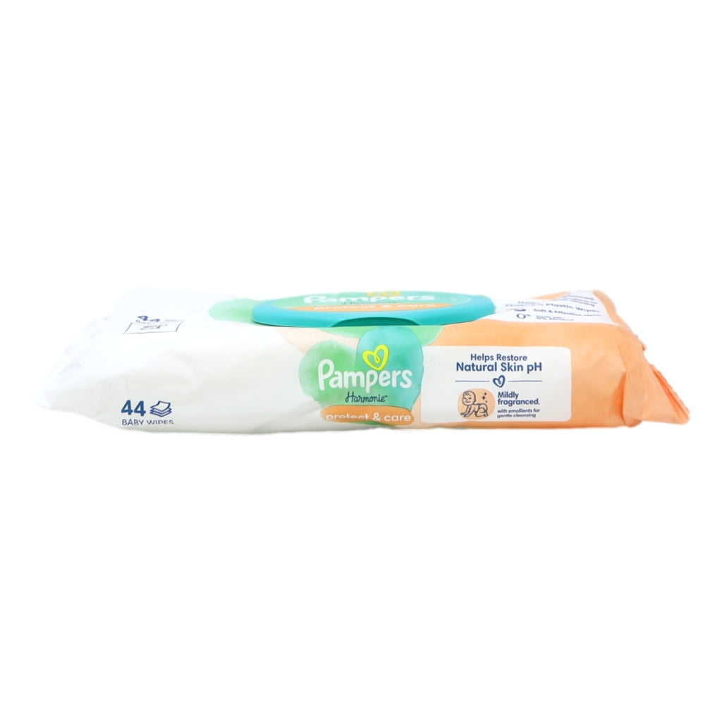 Pampers Baby Wipes Harmonie 44s Protect & Care