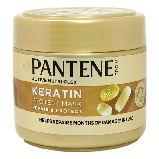 Pantene Keratin Protect Mask jar on a white background