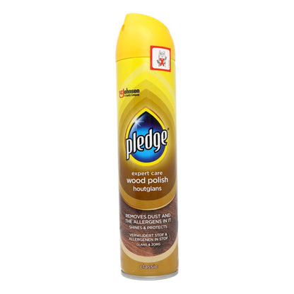 Pledge Aerosol 5 in 1 250ml Wood Polish Classic