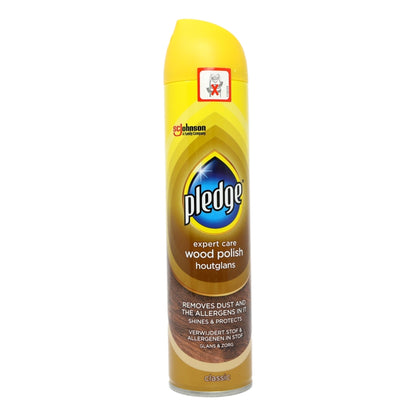 Pledge Aerosol 5 in 1 250ml Wood Polish Classic