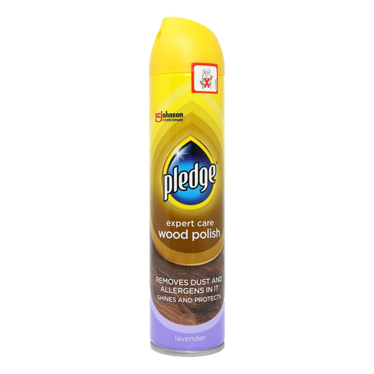 Pledge Aerosol 5 in 1 250ml Wood Polish Lavender