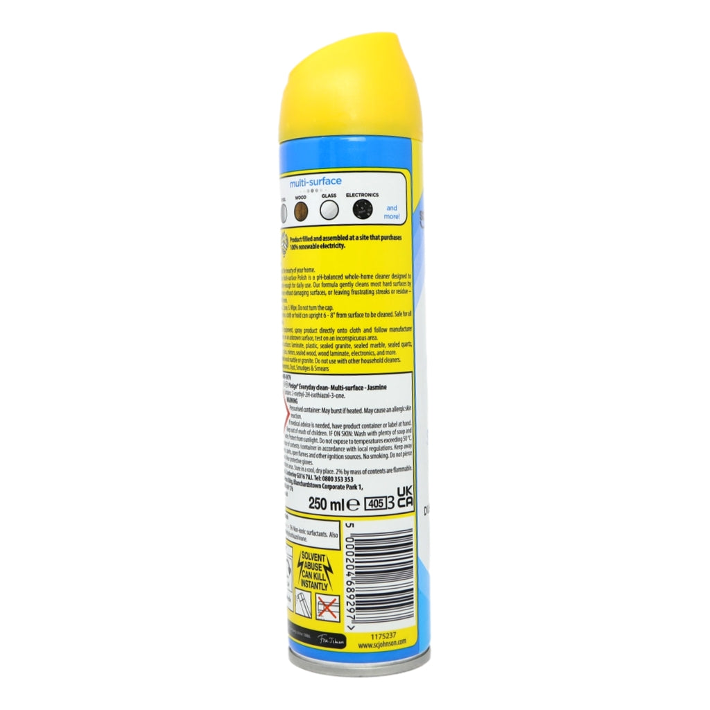 Pledge Aerosol 5 in 1 250ml Multi Surface Jasmine