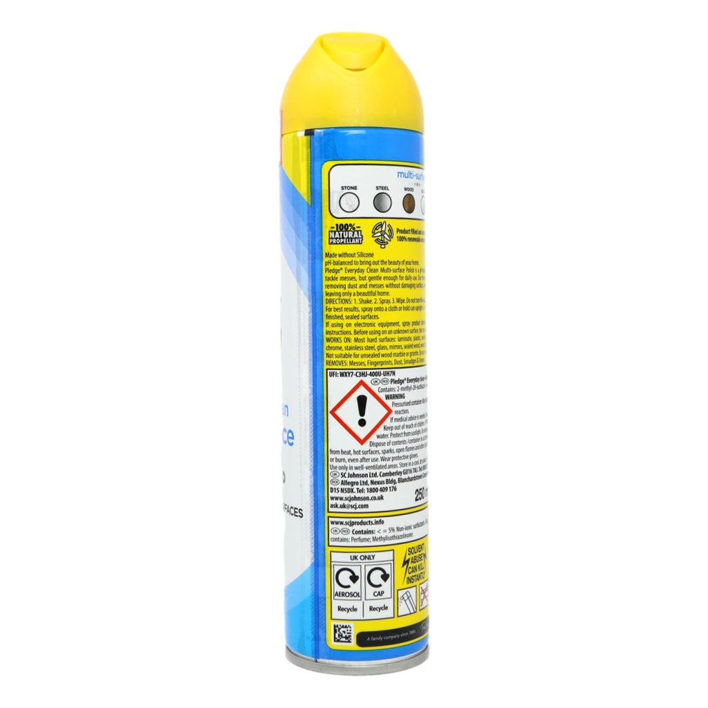 Pledge Aerosol 5 in 1 250ml Multi Surface Jasmine