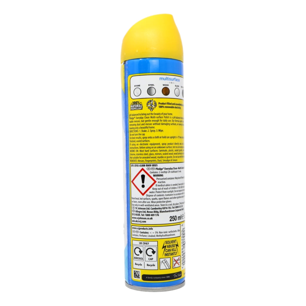 Pledge Aerosol 5 in 1 Multi Surface 250ml Original