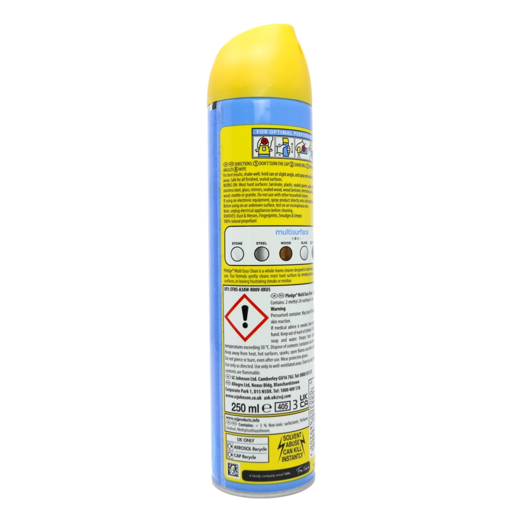 Pledge Aerosol 5in1 250ml Multi Surface Original