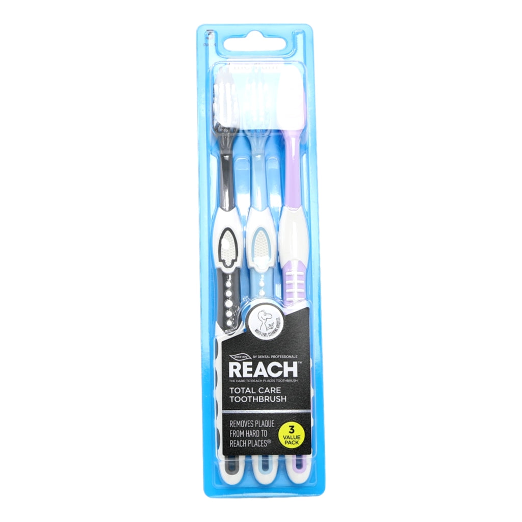 Buy Reach Toothbrush Total Care 3pk Medium online at Intamarque Wholesale – Trusted FMCG distributor