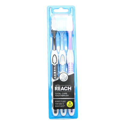 Buy Reach Toothbrush Total Care 3pk Medium online at Intamarque Wholesale – Trusted FMCG distributor