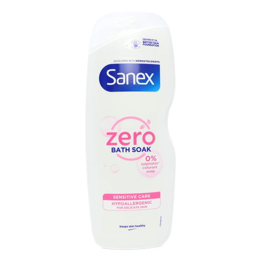 Sanex Bath Foam 570ml Zero% Sensitive