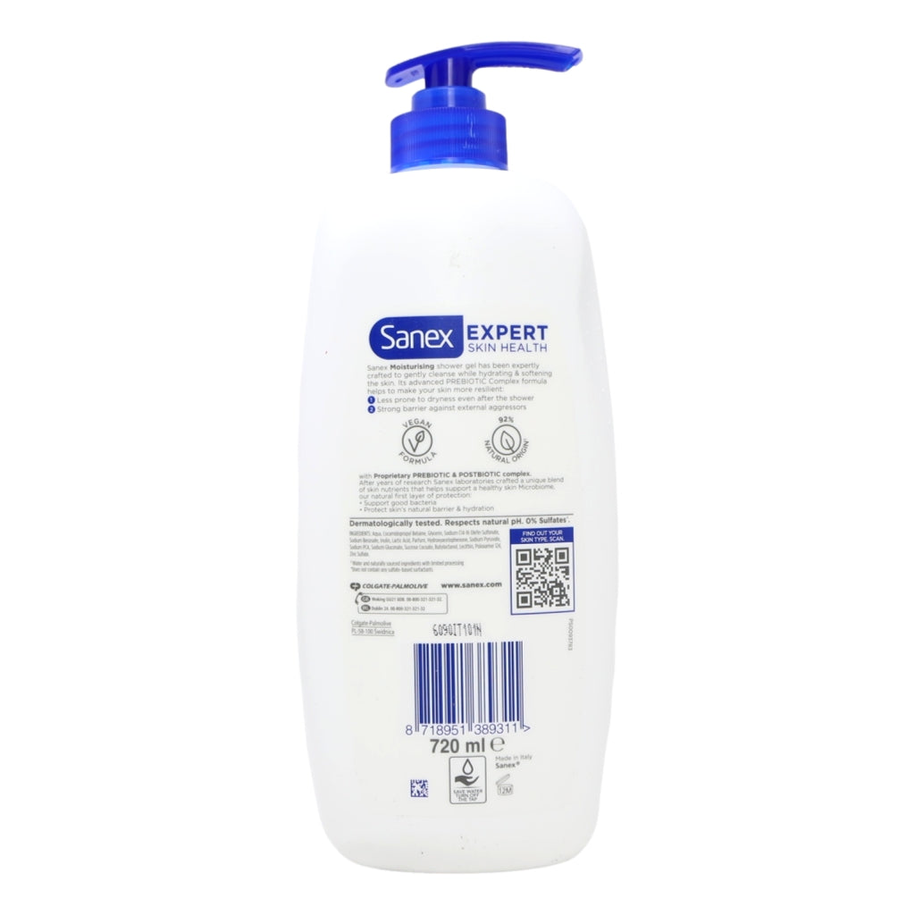 Sanex Shower Gel Dermo 720ml Moist Pump