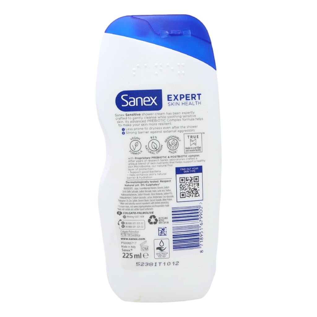 Sanex Shower Gel 225ml Expert Skin Health Sensitive