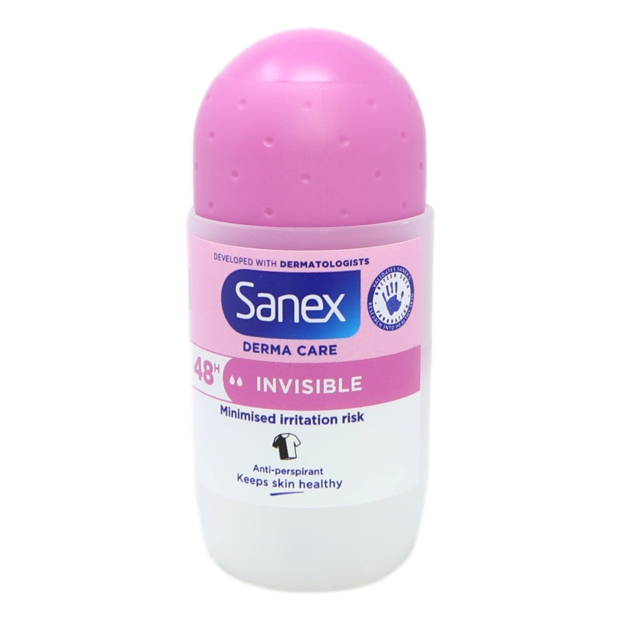 Sanex Deo Roll On 50ml 72hr Invisible Dry