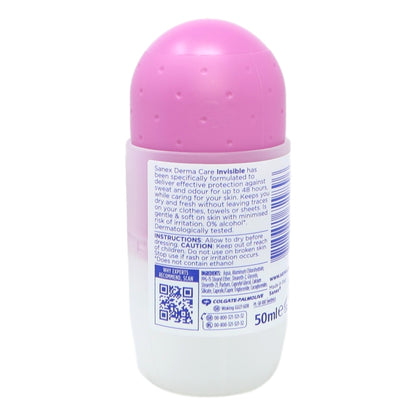 Sanex Deo Roll On 50ml 72hr Invisible Dry