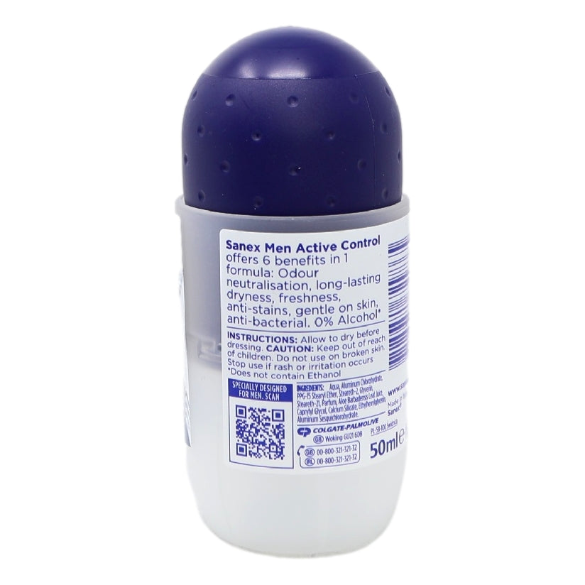 Sanex Deo Roll On 50ml 72hr Men Active