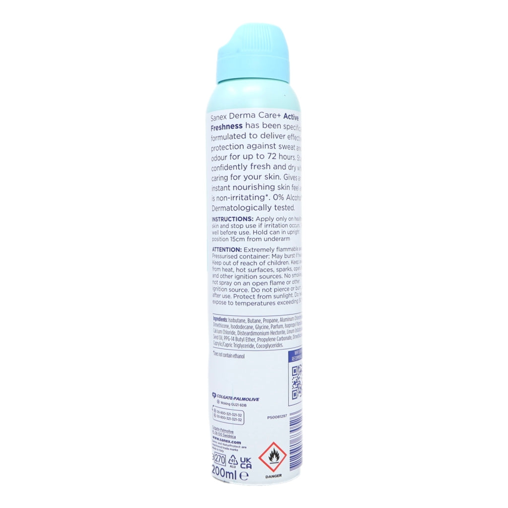 Sanex Deo Spray 200ml 72hr Active Fresh