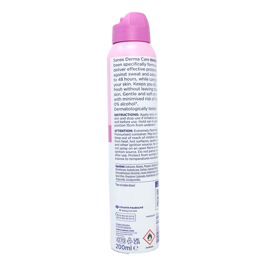 Sanex Deo Spray 200ml 48hr Dermo Invisible