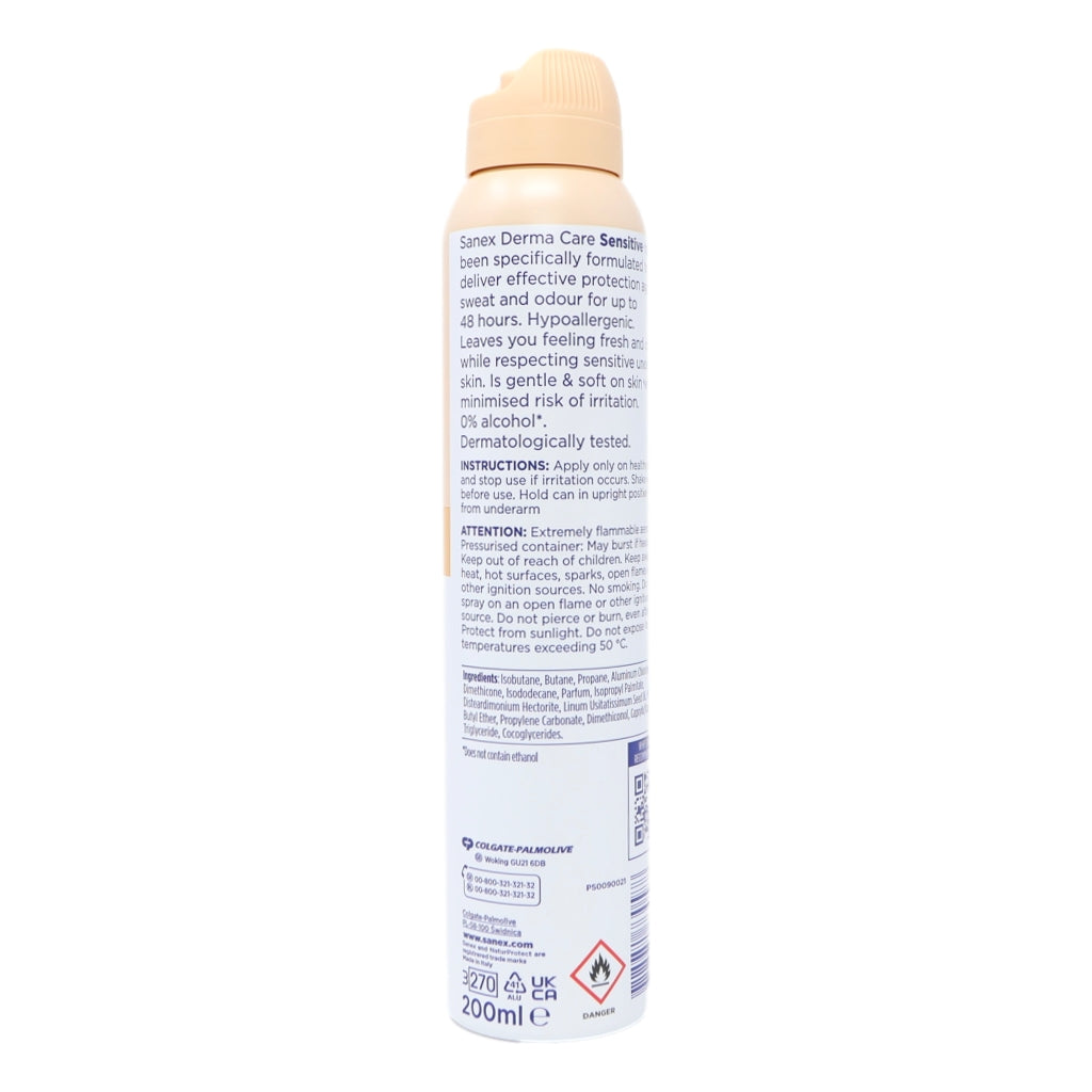 Sanex Deo Spray 200ml 72hr Dermo Sensitive