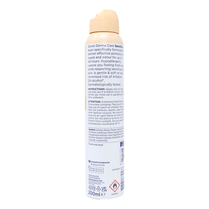 Sanex Deo Spray 200ml 72hr Dermo Sensitive