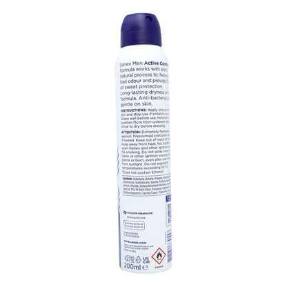 Sanex Deo Spray 200ml 72hr Men Active Control