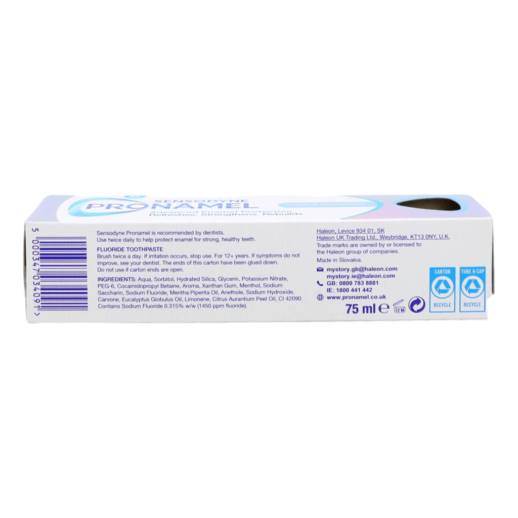 Sensodyne Toothpaste 75ml Pronamel Gentle Whitening