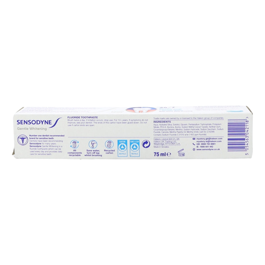 Sensodyne Toothpaste 75ml Gentle Whitening