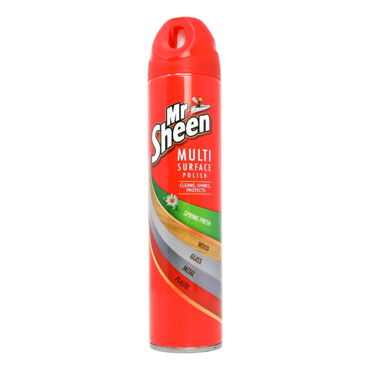 Buy Mr Sheen Aerosol Multi Surface Polish 250ml Spring Fresh online at Intamarque Wholesale – Trusted FMCG distributor