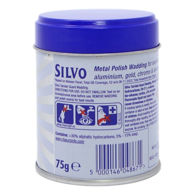 Silvo 75g Wadding Polish