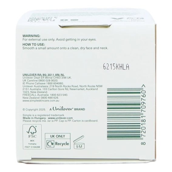 Simple Face Gel Cream 50ml Brightening