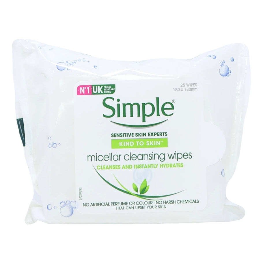 Simple Face Wipes 25s Micellar Cleansing