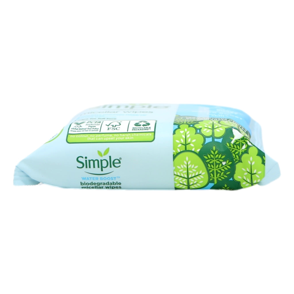 Simple Micellar Bio Wipes 20s Water Boost