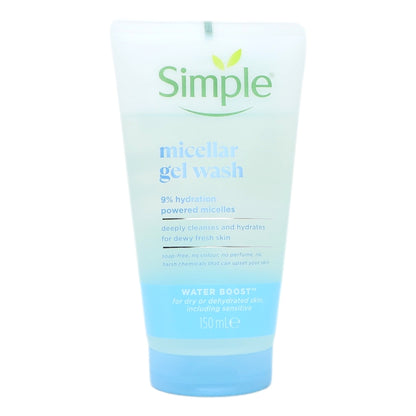 Simple Gel Face Wash 150ml Micellar Water Boost