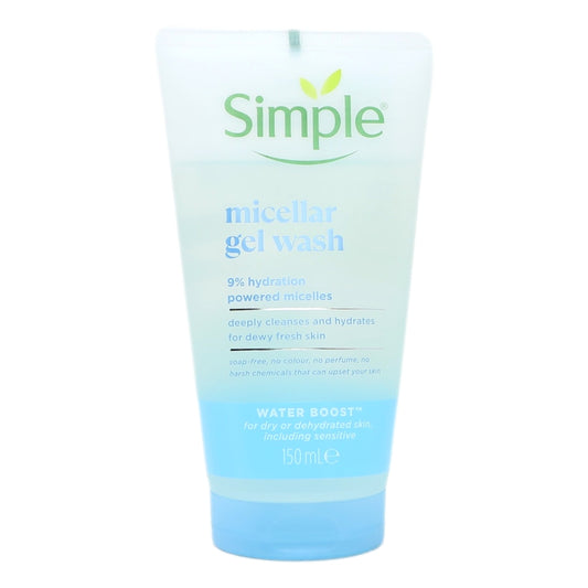 Simple Gel Face Wash 150ml Micellar Water Boost