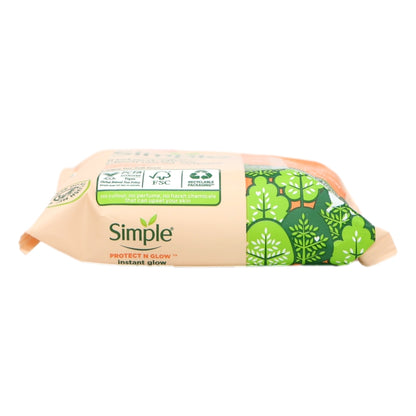 Simple Cleansing Wipes 20s Instant Glow