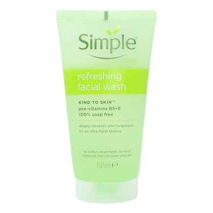 Simple Face Wash Gel 150ml Refresh Export (For sale in Asia & Africa)