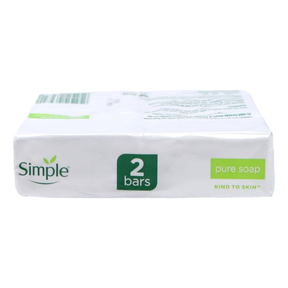 Simple Bar Soap 2x100g Pure
