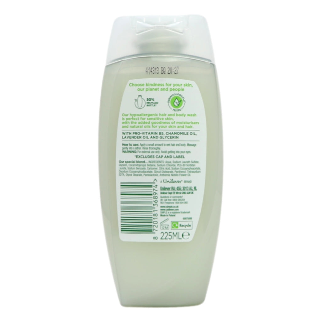 Simple Kids Hair Body Wash 225ml