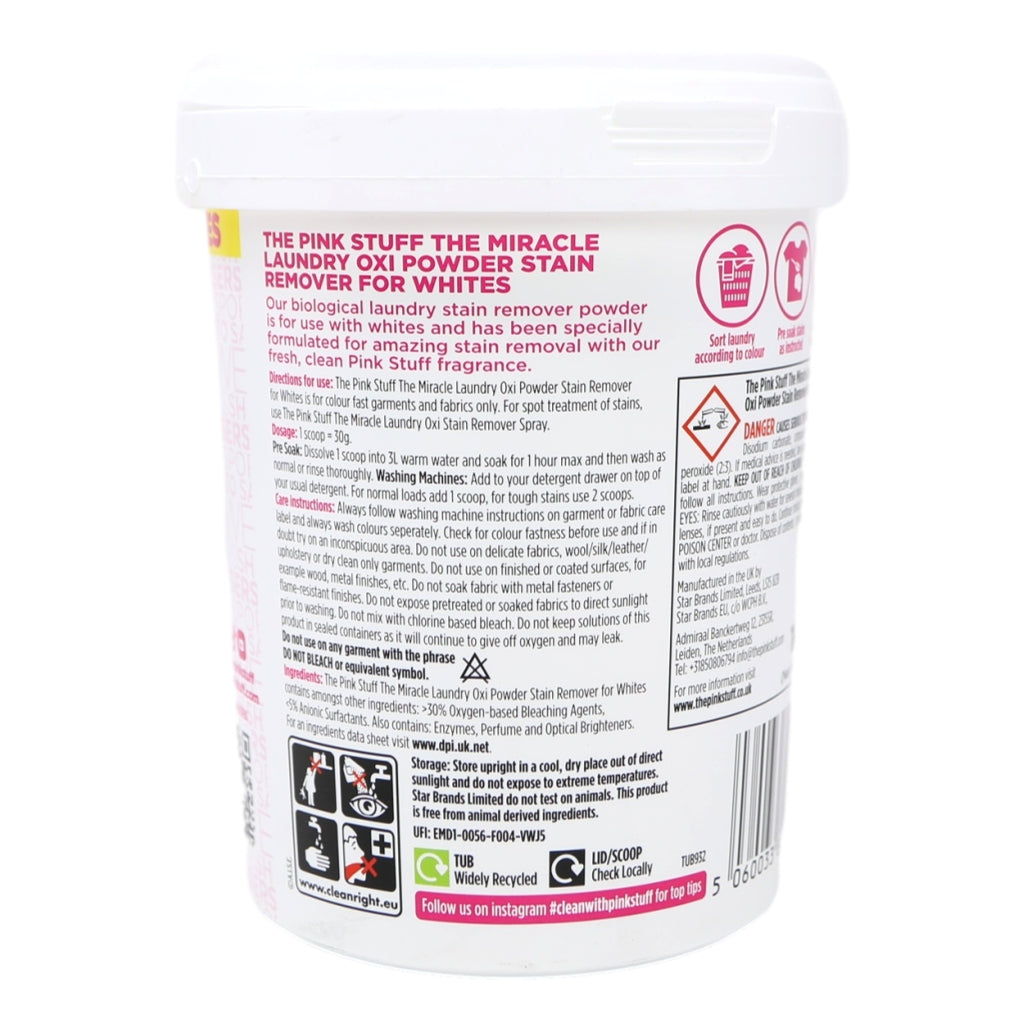 Pink Stuff Stain Remover 1kg Powder for Whites