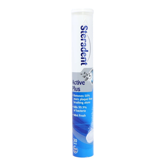 Steradent Tablets 30s Active Plus (Blue)