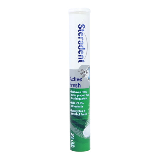 Steradent Tablets 30s Active Fresh (Green)