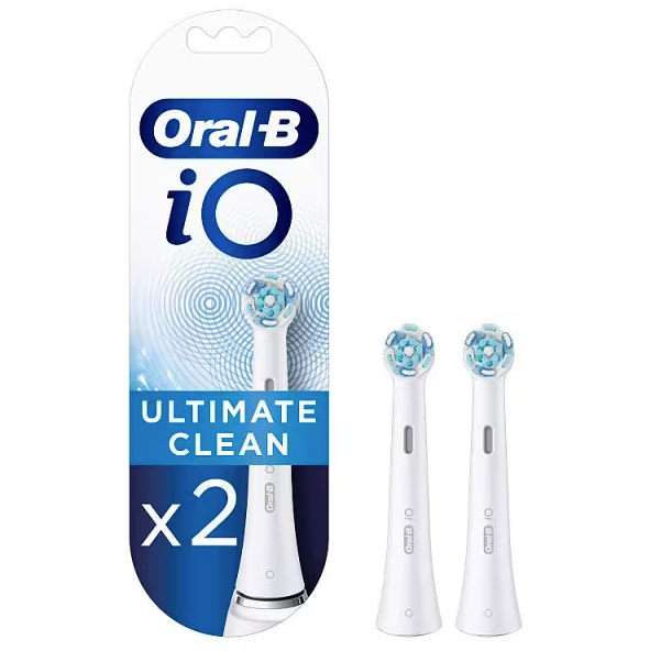 Oral-B Toothbrush Refill Heads 2s iO Gentle Clean White