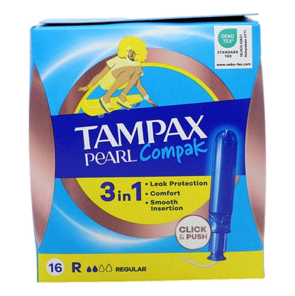 Tampax Compax Pearl 16s Regular