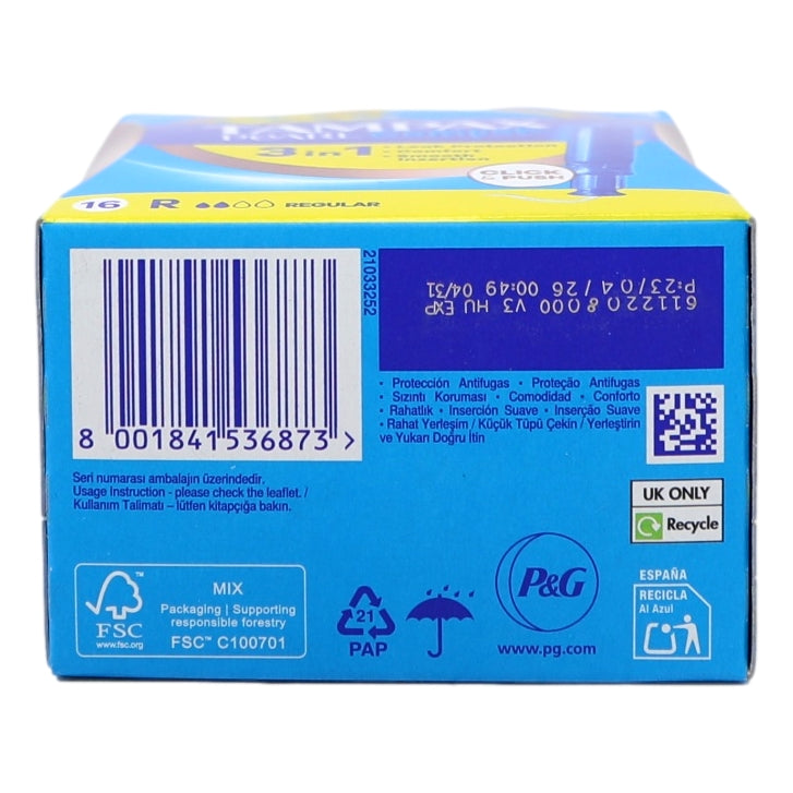 Tampax Compax Pearl 16s Regular