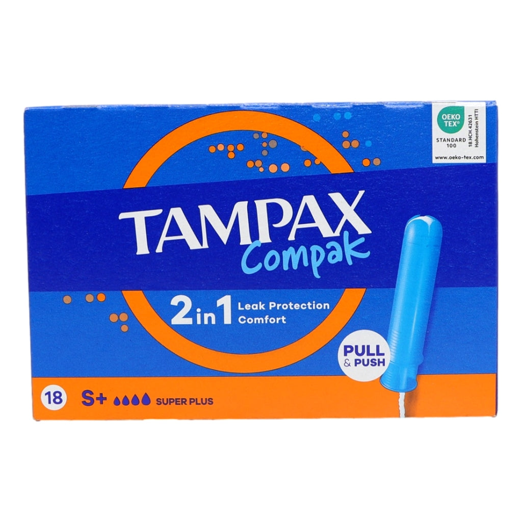 Buy Tampax Compak 18s Super Plus online at Intamarque Wholesale – Trusted FMCG distributor