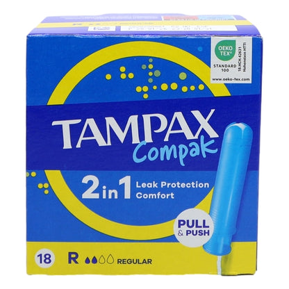 Tampax Compak 18s Regular