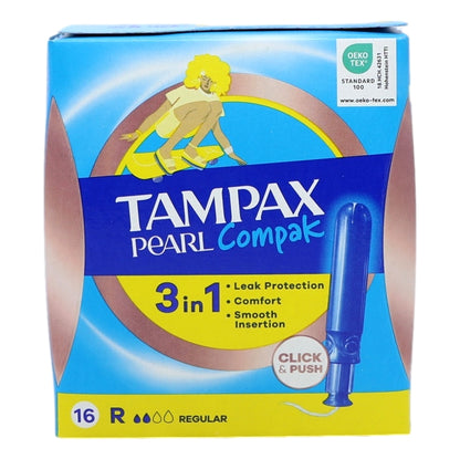 Tampax Compak Pearl 16s Regular