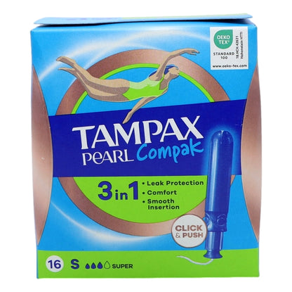 Tampax Compak Pearl 16s Super