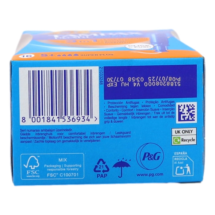 Tampax Compak 16s Pearl Super Plus