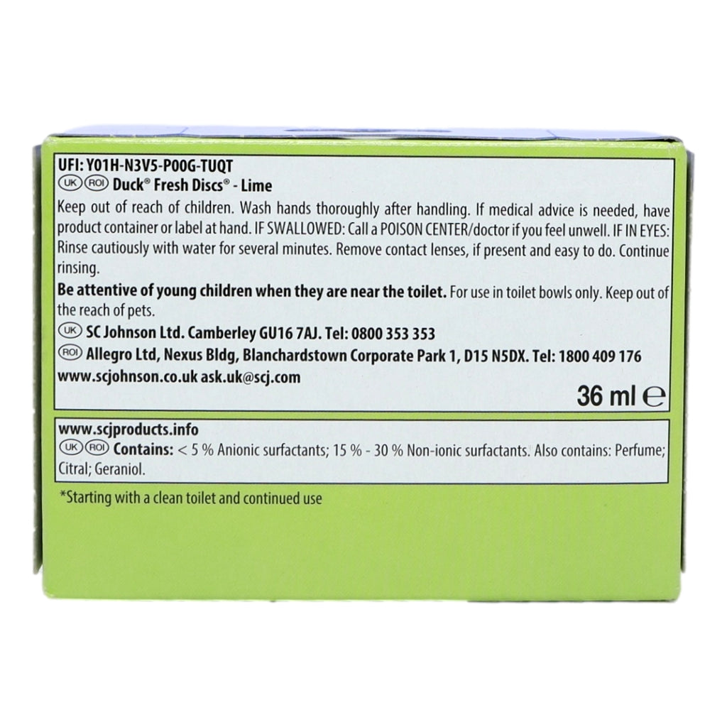 Toilet Duck Fresh Disc Holder Starter Pack 6pk Lime