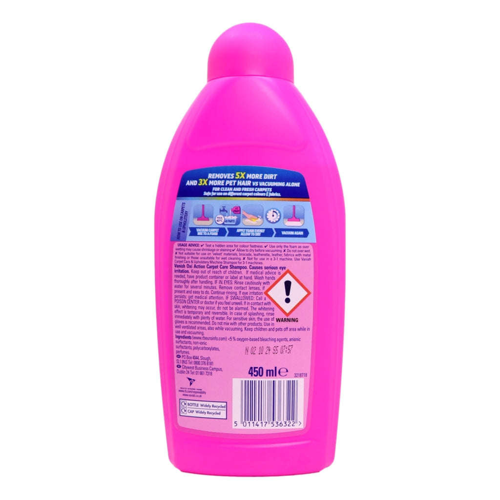 Vanish Manual Carpet Shampoo 450ml