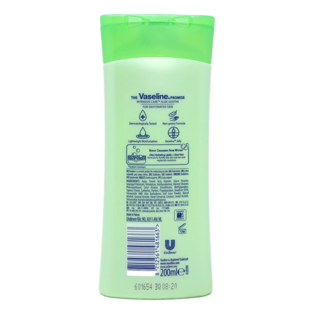 Vaseline Lotion 200ml Aloe Soothe